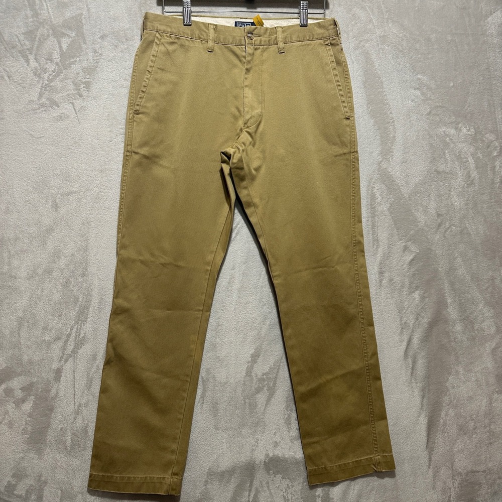 Polo Ralph Lauren Mens 32 The Salinger Chino Straight Fit Khaki Pants